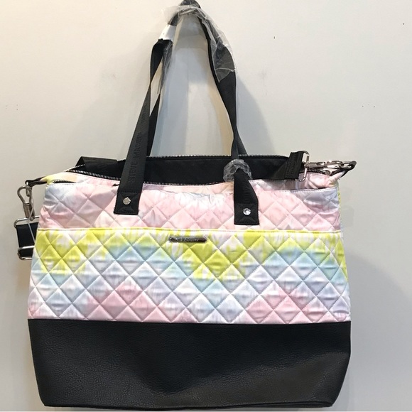 Steve Madden Vegan Quilt Pastel Rainbow Large Bag (NWT!) - Picture 13 of 13
